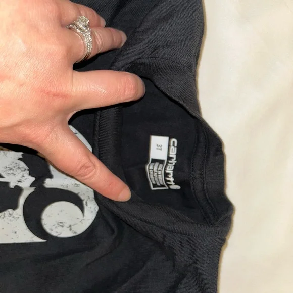 Carhartt Kids Black Long Sleeve Tee - Picture 2 of 2